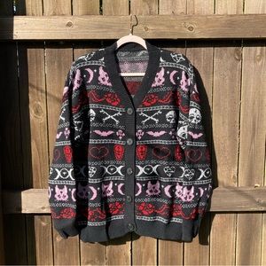 Christmas Cat knit cardigan :)